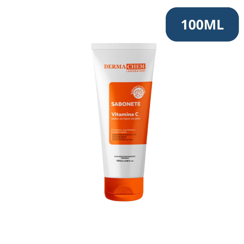 Sabonete Facial Vitamina C Anti-Idade 100ml Dermachem