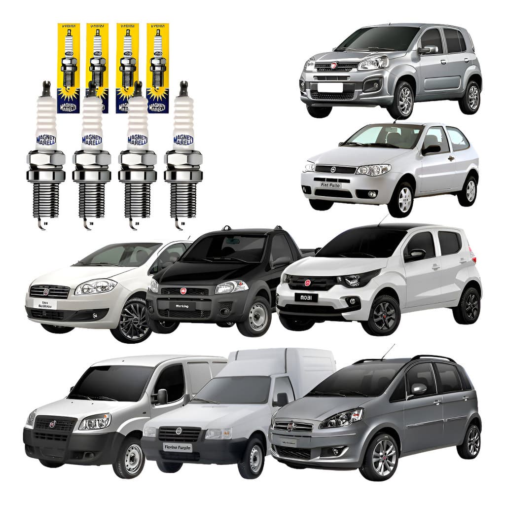 Jogo De Vela Magneti Marelli Fiat Uno 2010 Até 2016 1.0 Fire