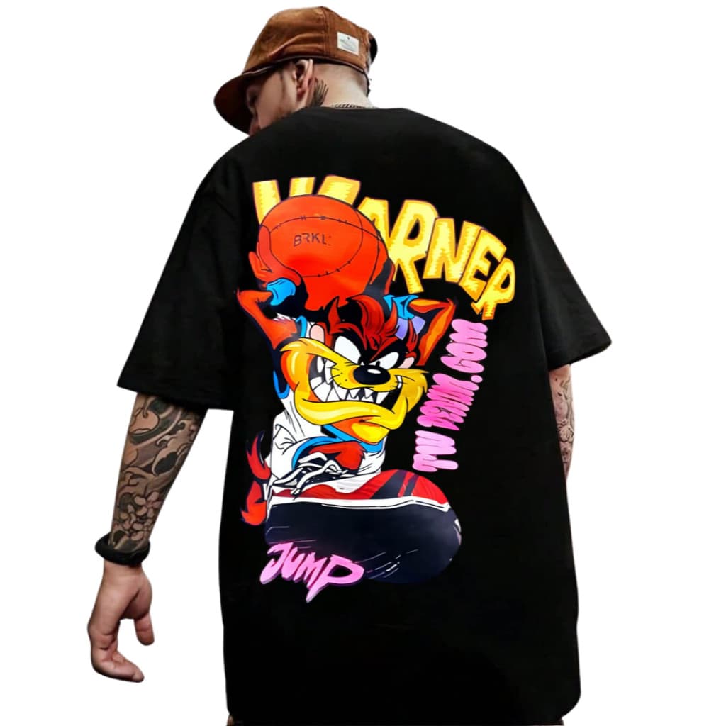 Camiseta Oversized Confortável Masculina Estampa Exclusiva 100% Algodão Estilo Moderno