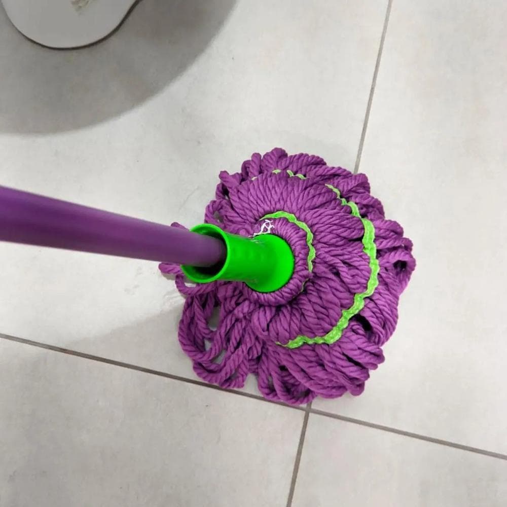 Mop Giratório Twist 3 em 1 – Esfregão Rodo Vassoura Absorvente para Limpeza Completa