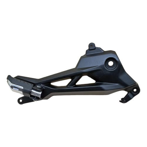 BACALHAU SUPORTE PEDALEIRA MEGA MOTOS TITAN FAN 160 PRETO C/ PED POLIDA (LADO DIREITO) FREIO SIMPLES