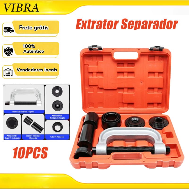 10 Peças Kit Saca Pivô Extrator Terminal De Direção 10 Peças Universal