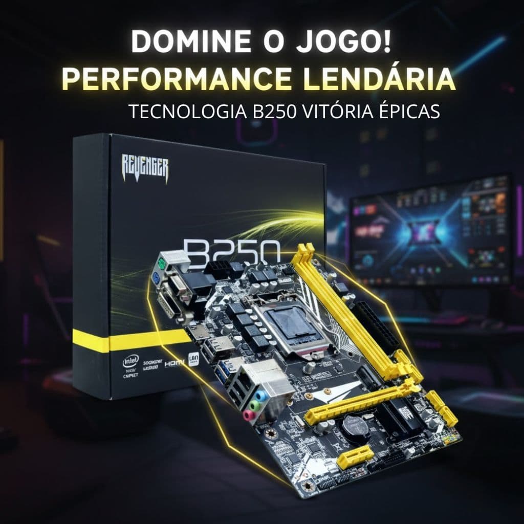 Placa-Mãe Revenger B250 com Slot M.2 e USB 3.0