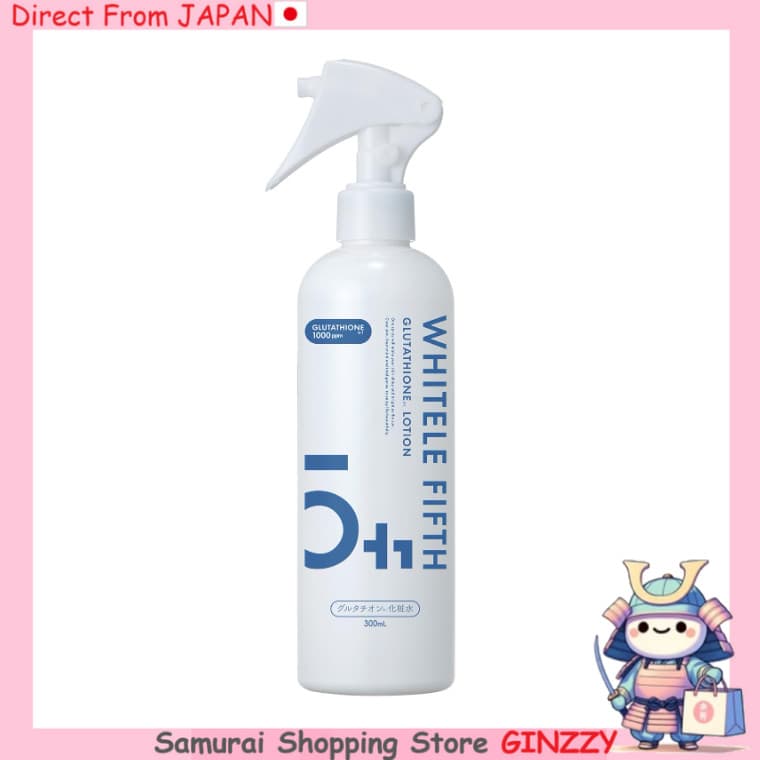 WHITELE FIFTH Água Facial com Glutationa 300ml Spray Japão Cuidados com a Pele