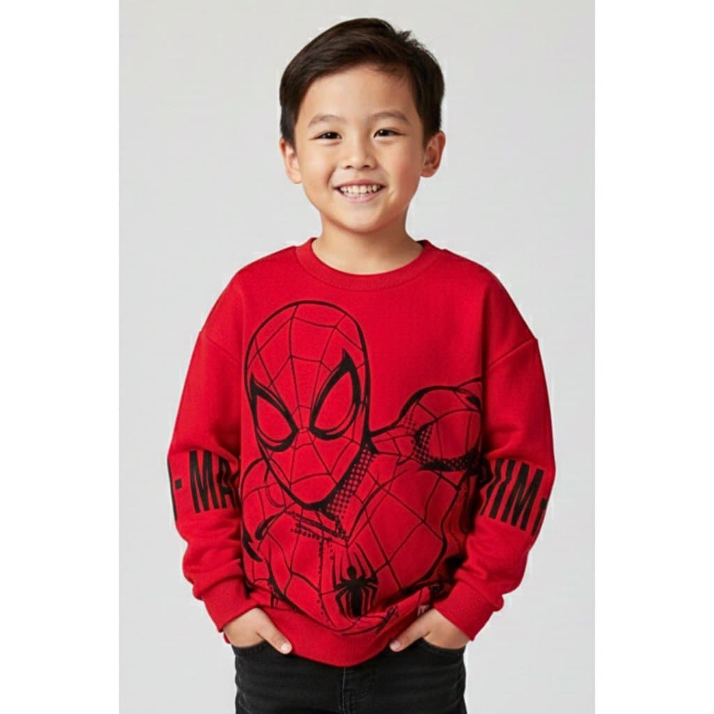 Casaco Infantil Masculino Spiderman Oversized