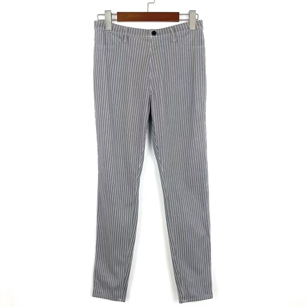 A0054-2 primavera novo estilo feminino fino ajuste mais magro olhar Vertical tira fina calças casuais moda All-Match láp