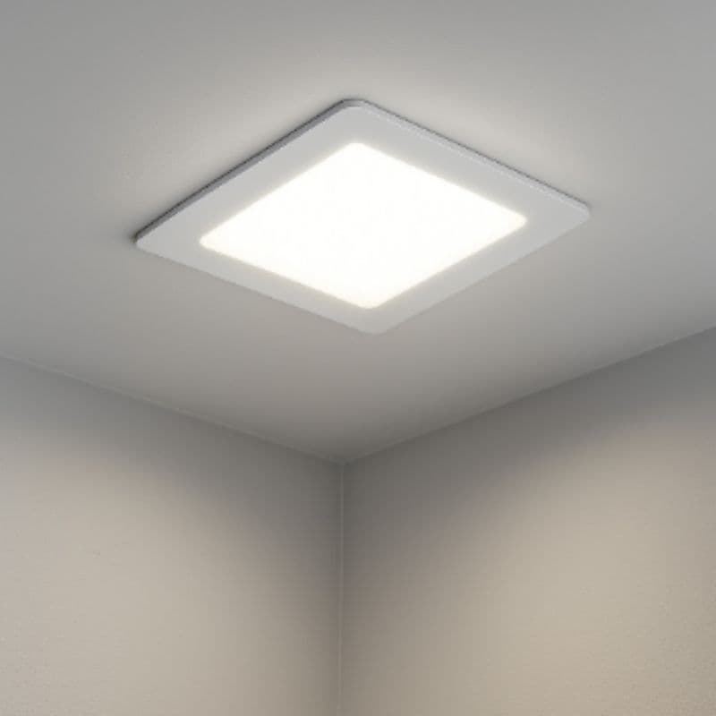 Plafon LED de Embutir Quadrado | 36W | LUZ FRIA 6500K | Bivolt | Branco