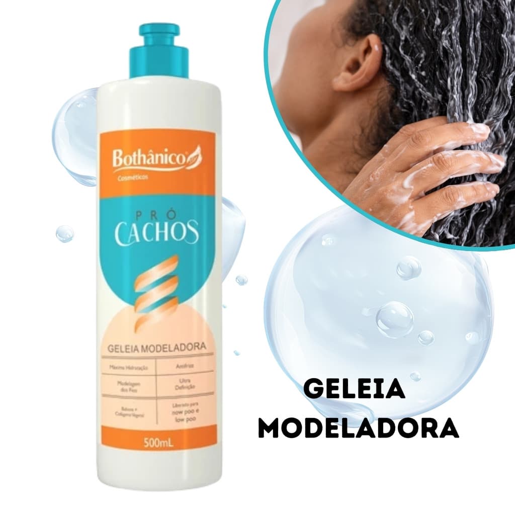Geleia Modeladora Now Poo E Low  Pró Cachos 500ml Bothanico