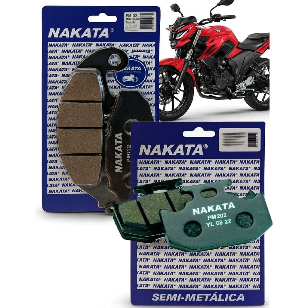 Kit Pastilha De Freio Fazer 250 Fz 25 2022 2023 2024 2025 Nakata