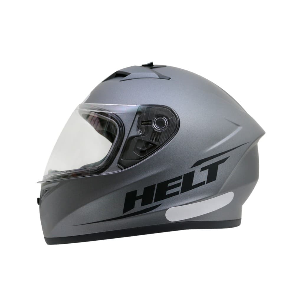 Capacete Moto Fechado Helt Polar Titanium Cinza Fosco 56 ao 64