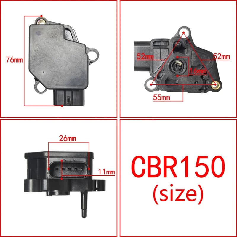 Sensor de Posição do Corpo do Acelerador TPS para Honda CBR CBR150 CB150R CB150RC CBR250R CBF125 2009-2013 CBR125 2011-2