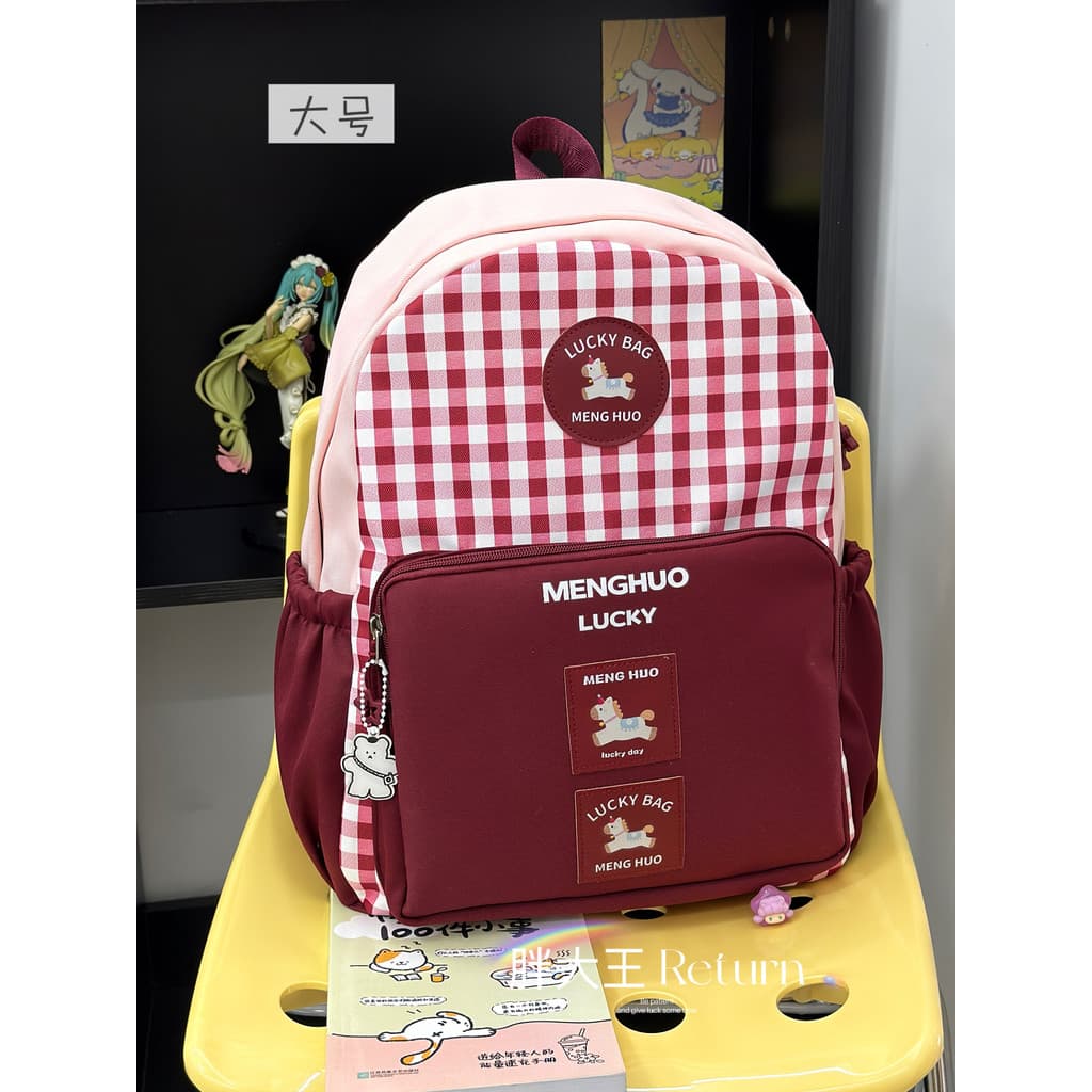 Ano do cavalo limitado saco de escola vermelho adolescente Campus mochila estudantes do ensino médio classe lazer mochil