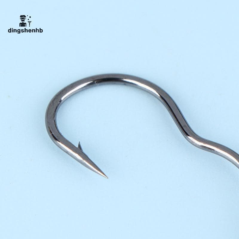 dingshenhb 50 Peças De Anzóis De Pesca Premium-Design Farpado Para Punho De Peixe Antiderrapante E Seguro | Confiável Ág