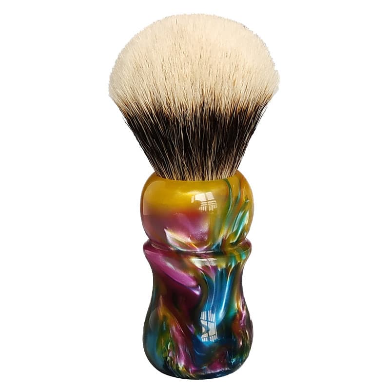 Dishi masculino nove dias Manzhou duas seções texugo cabelo escova de barbear limpeza barba escova de barbear sabão espu