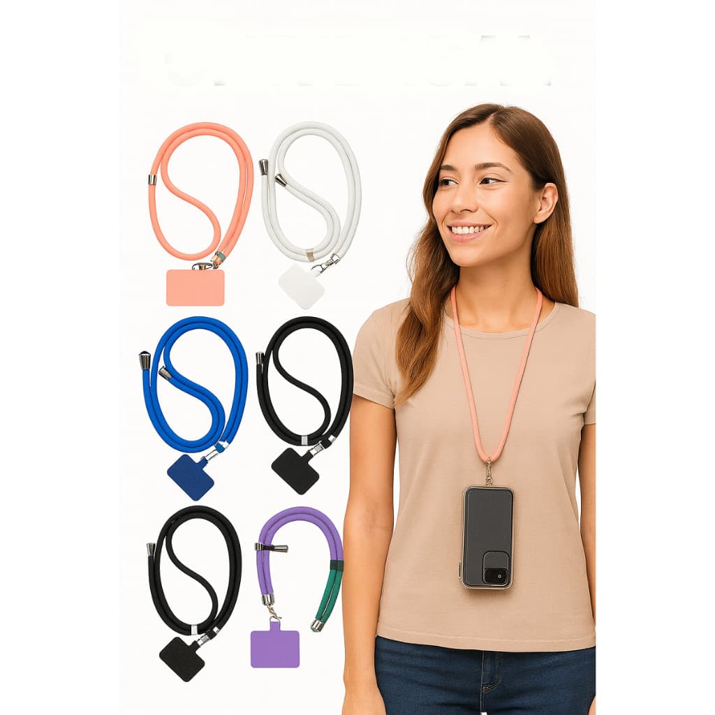 Cordão  ajustável universal para celular