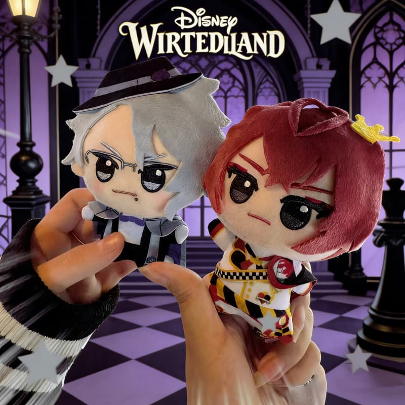 Chaveiro de Pelúcia Riddle Rosehearts de 10cm de Twisted-Wonderland, Presente de Aniversário e Natal para Crianças
