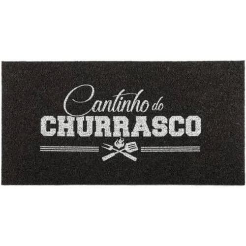 Tapete Capacho Vinil Super Print Para Churrasqueira Cantinho Do Churrasco 40cm X 75cm - Kapazi