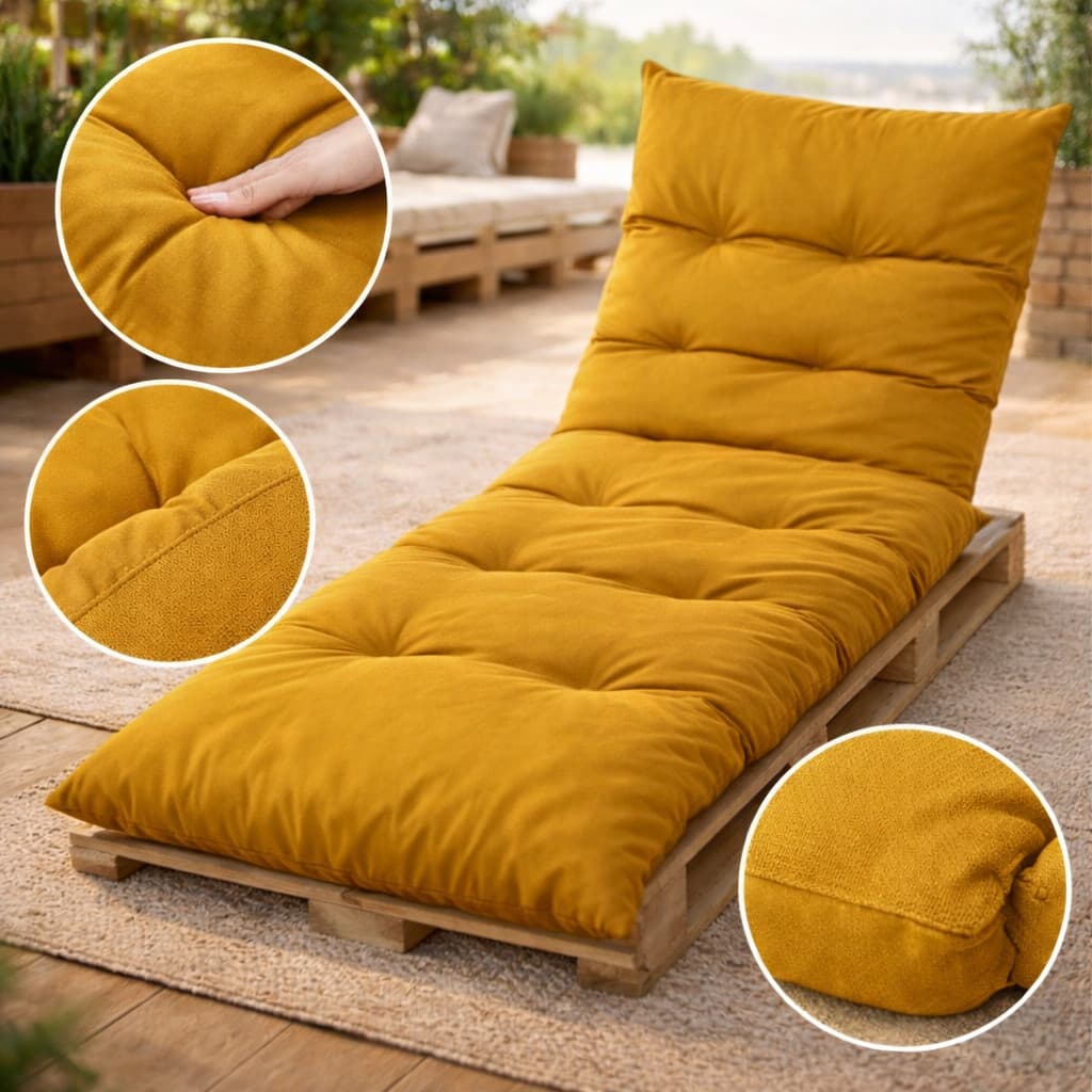 Almofada Futon Dobrável 170x60 Colchonete Multiuso Chão Sofá Visita-Macia