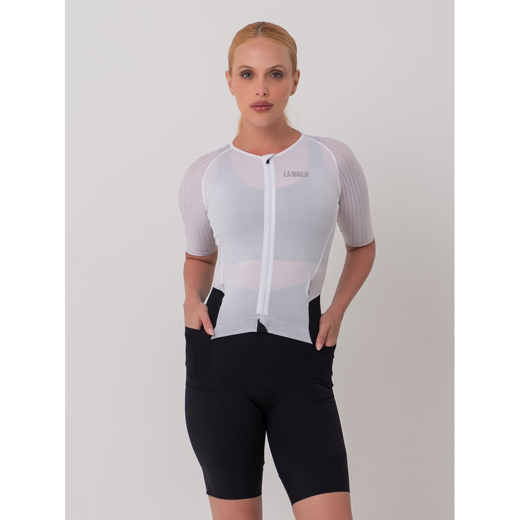 Macaquinho Triathlon Feminino Manga Curta - La Maglia