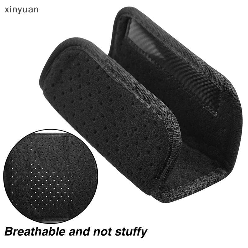 xiny 1 Par De Almofada De Alça De Ombro Universal Alívio Preto Almofadas De Ar Depressão Para Bolsa De Laptop Mochila n