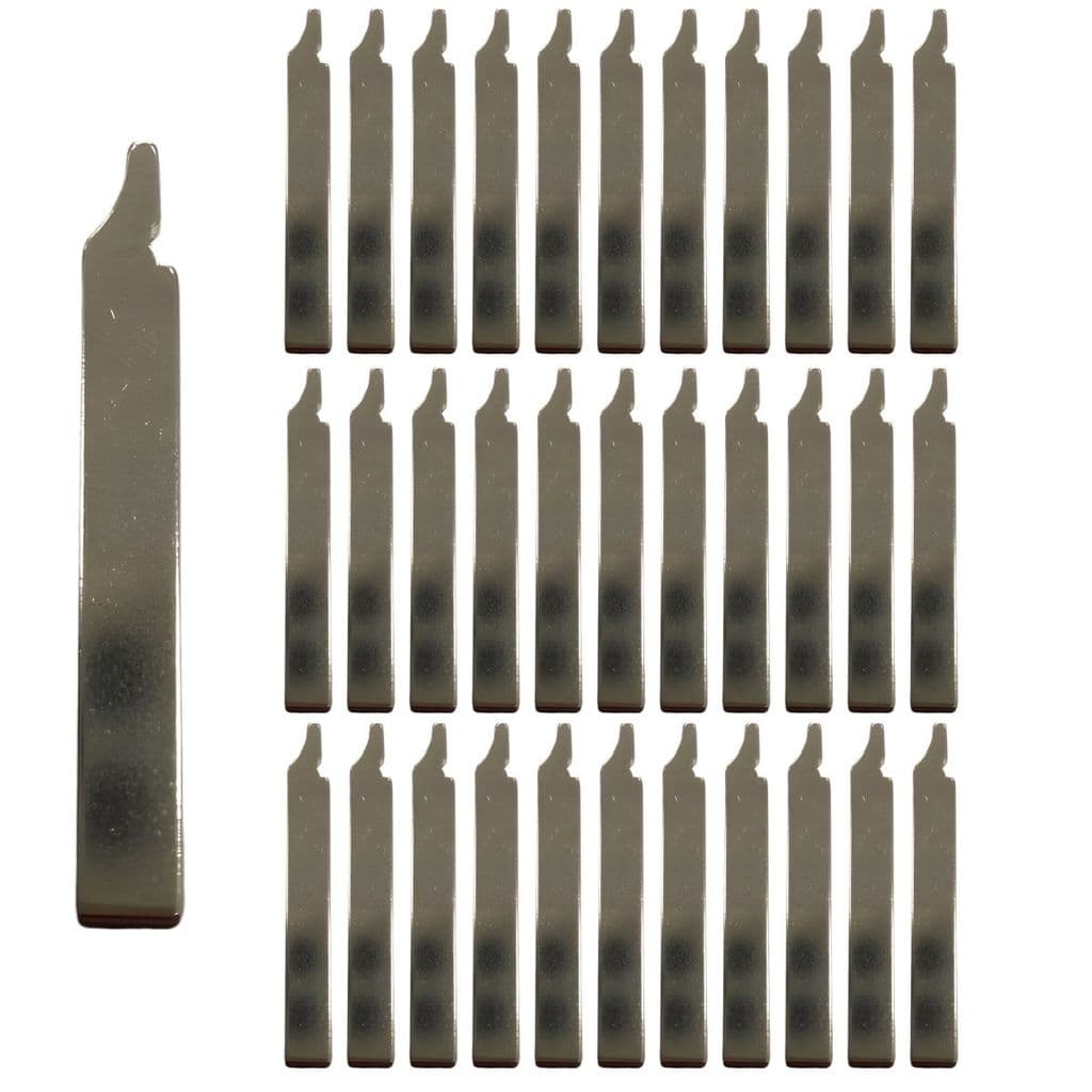 Kit 34 Lâminas Pantográfica Chave Canivete Chevrolet Gm Cruze Spin Onix Prisma Cobalt