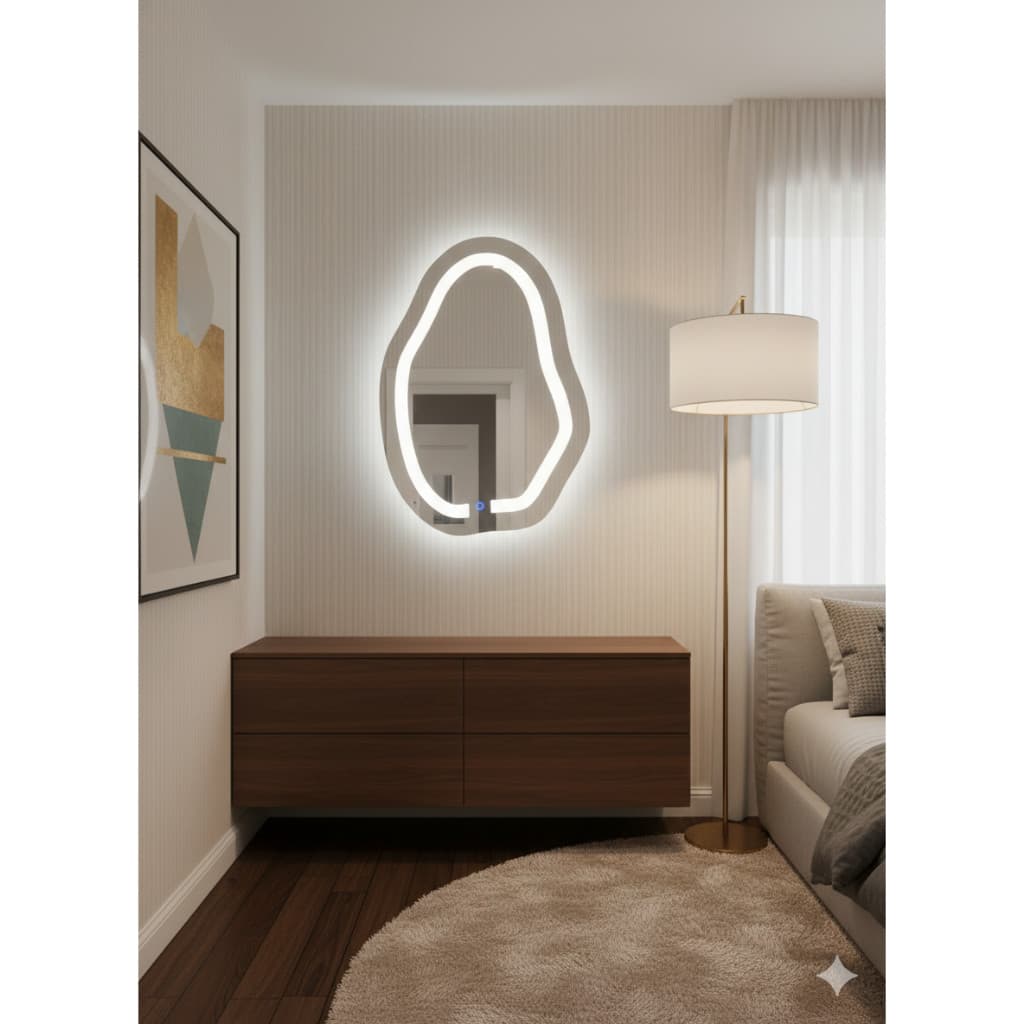 Espelho Orgânico JATO TOUCH Premium com LED Integrado 70X90