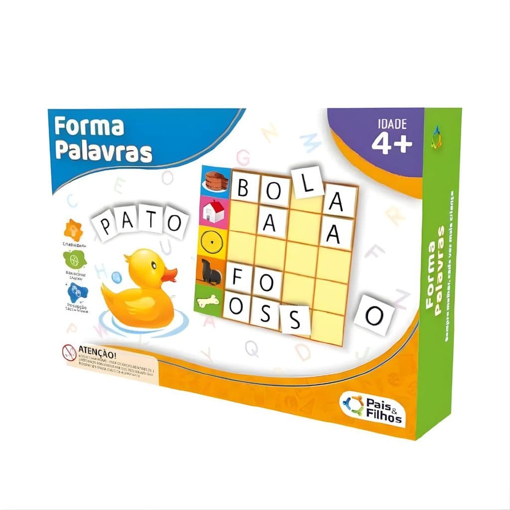 Jogo Educativo Forma Palavras Alfabetização Educativo Didático Montessori Raciocónio Lógico Criatividade