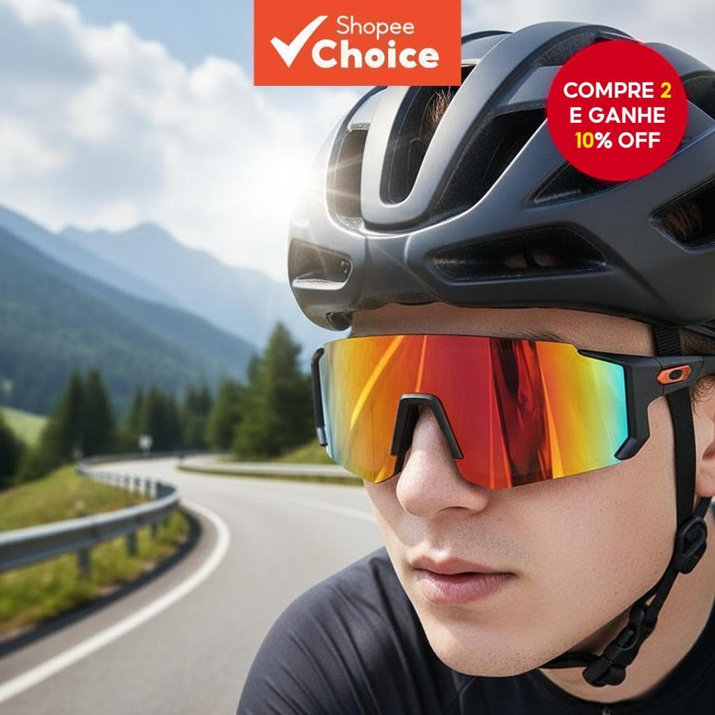 Óculos de proteção UV400 à prova de vento para ciclismo ao ar livre, esqui e direção