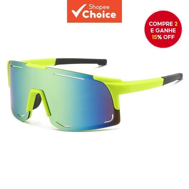 Óculos de sol esportivos retro grandes com proteção UV polarizada para ciclismo, caminhadas, esqui e atividades ao ar