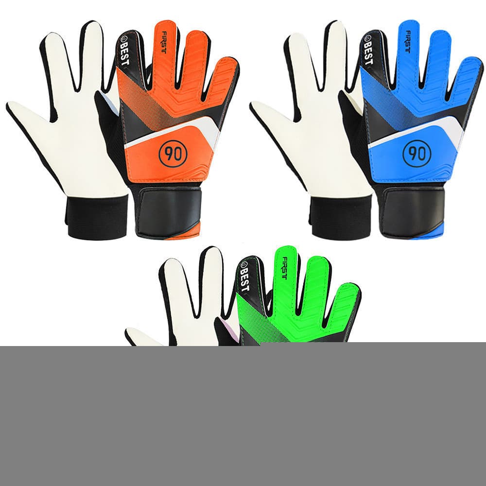 HANOI-1 PU dupla de couro luvas de goleiro antiderrapante para crianças futebol luvas de goleiro bdwg