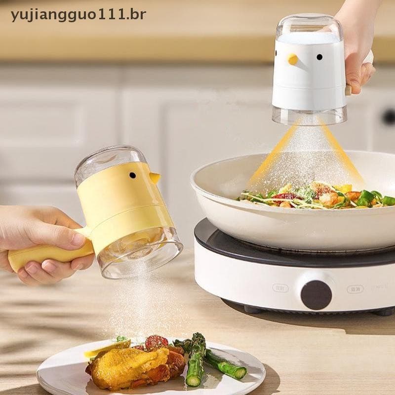 # Novo Criativo Design De Pássaro Frasco De Sal Quantitativo Garrafa De Tempero Doméstico Controle De Medição Selado .