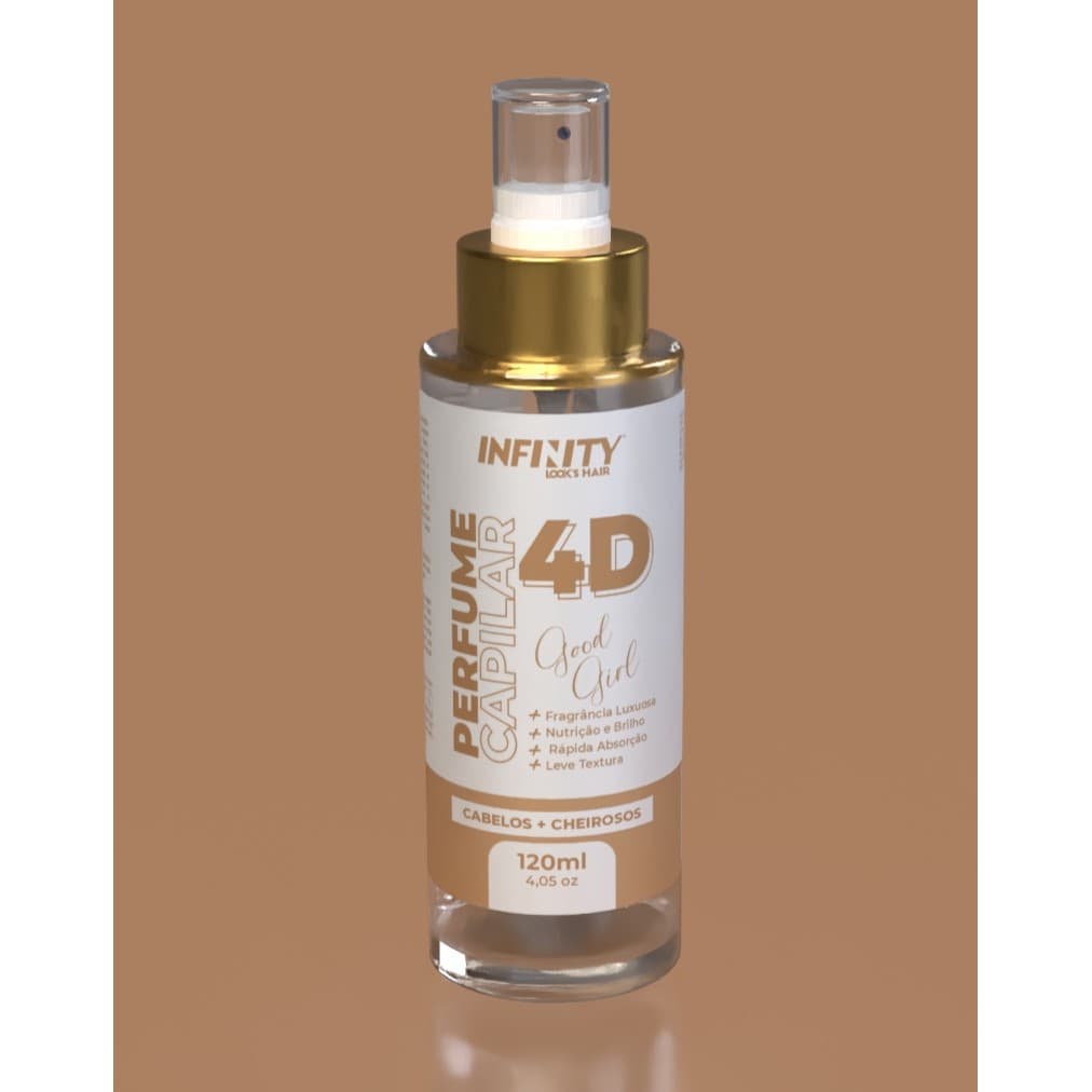 Perfume Capilar 4D Good Girl Infinity 120ml Cabelo Perfumado