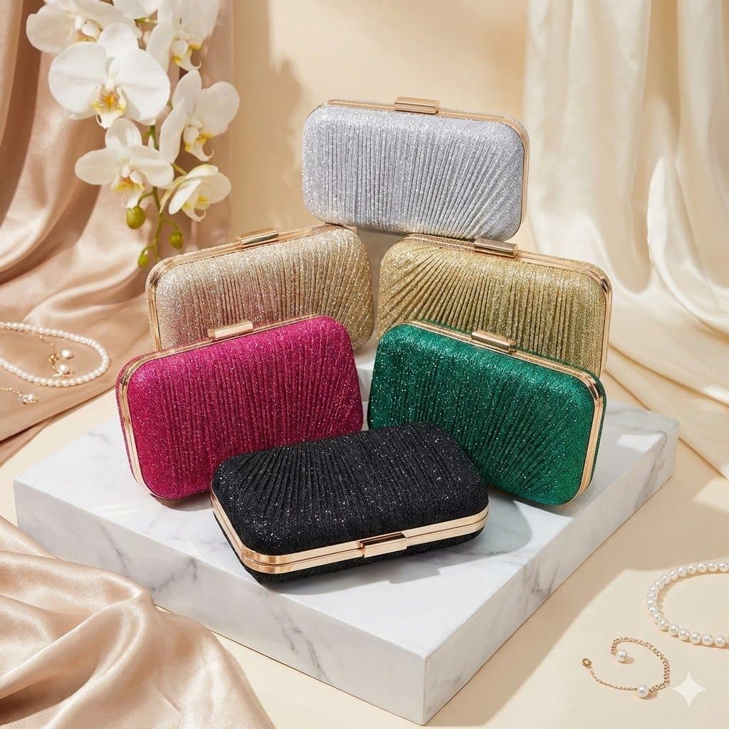 Bolsa Tiracolo / Carteira Feminina Com Glitter Para Festa / Banquete / Casamento