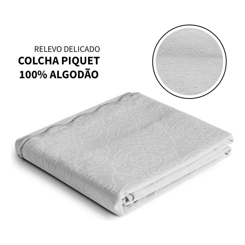 Colcha Tognato Piquet Capela Berço Platina