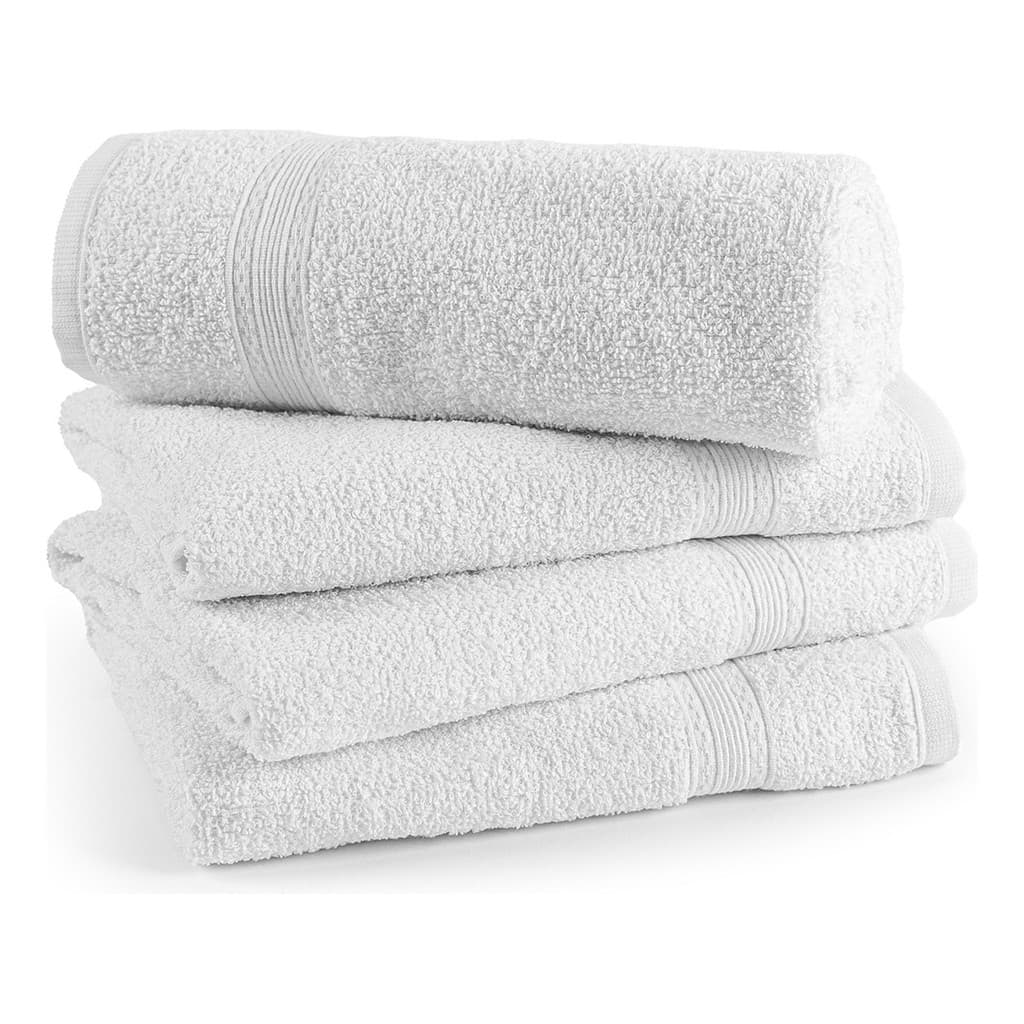 Kit 04 Toalhas De Salão De Beleza Cabelereira 100% Algodão Alta Absorção Antialergico