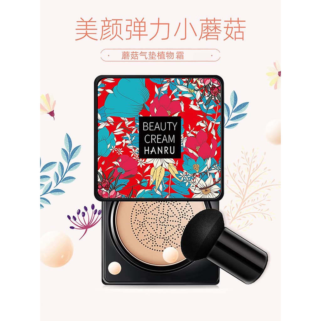 Corretivo cogumelo almofada BB creme feminino Nude maquiagem segurando maquiagem não é fácil de tirar maquiagem iluminar