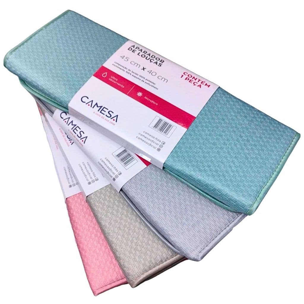Tapete Aparador Escorredor De Louças Apoio Louças Tapetinho Microfibra 45cmx40cm Camesa