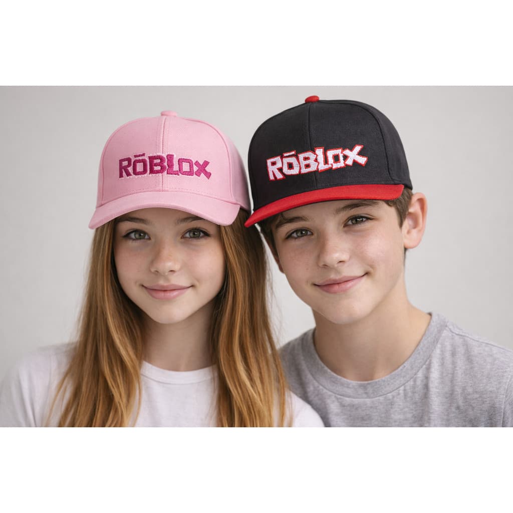 Boné Roblox Menina Menino Aba Reta Ajustável Gamer