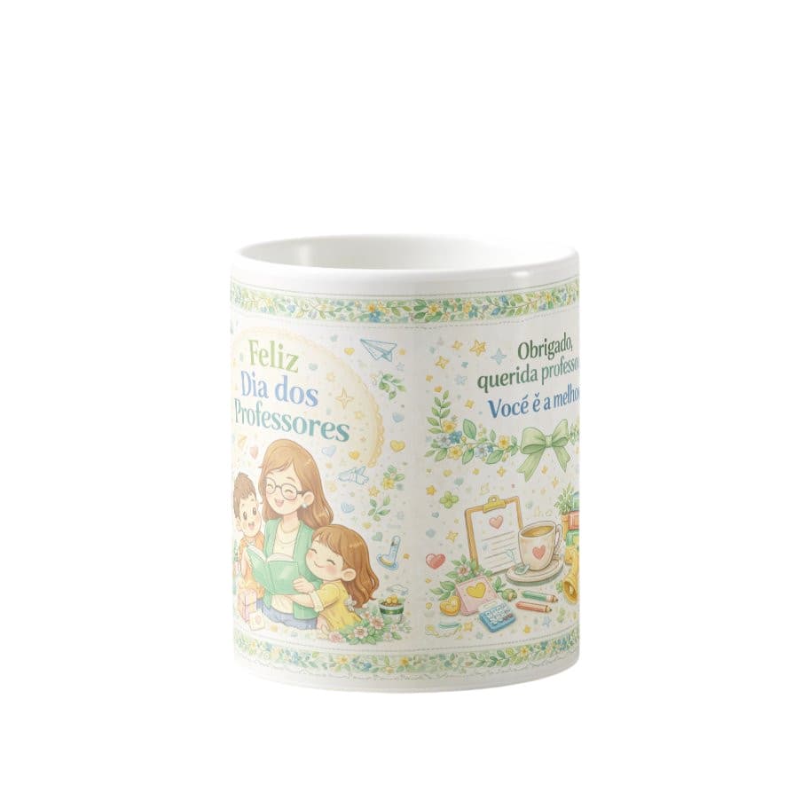 Caneca Professora Infantil | Professora de Turminha | Presente Dia dos Professores