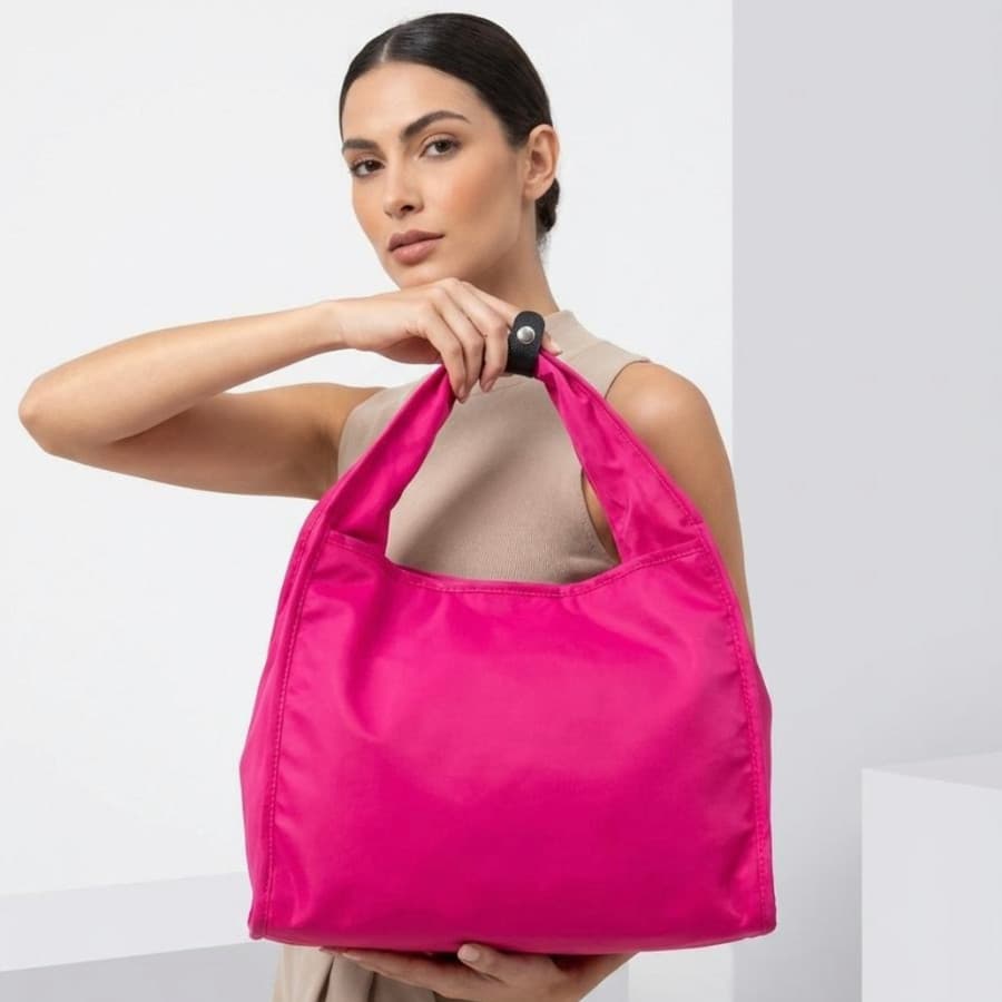 Bolsa Transversal de Ombro Grande Feminina em Nylon Uso Escolar Trabalho Faculdade