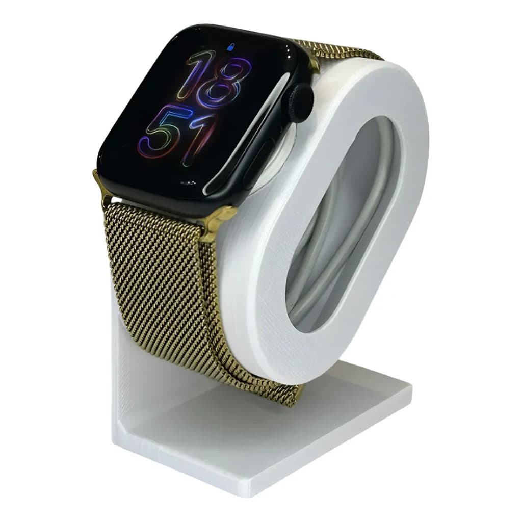 Suporte Carregador Apple Smart Watch Base De Carregamento Branco