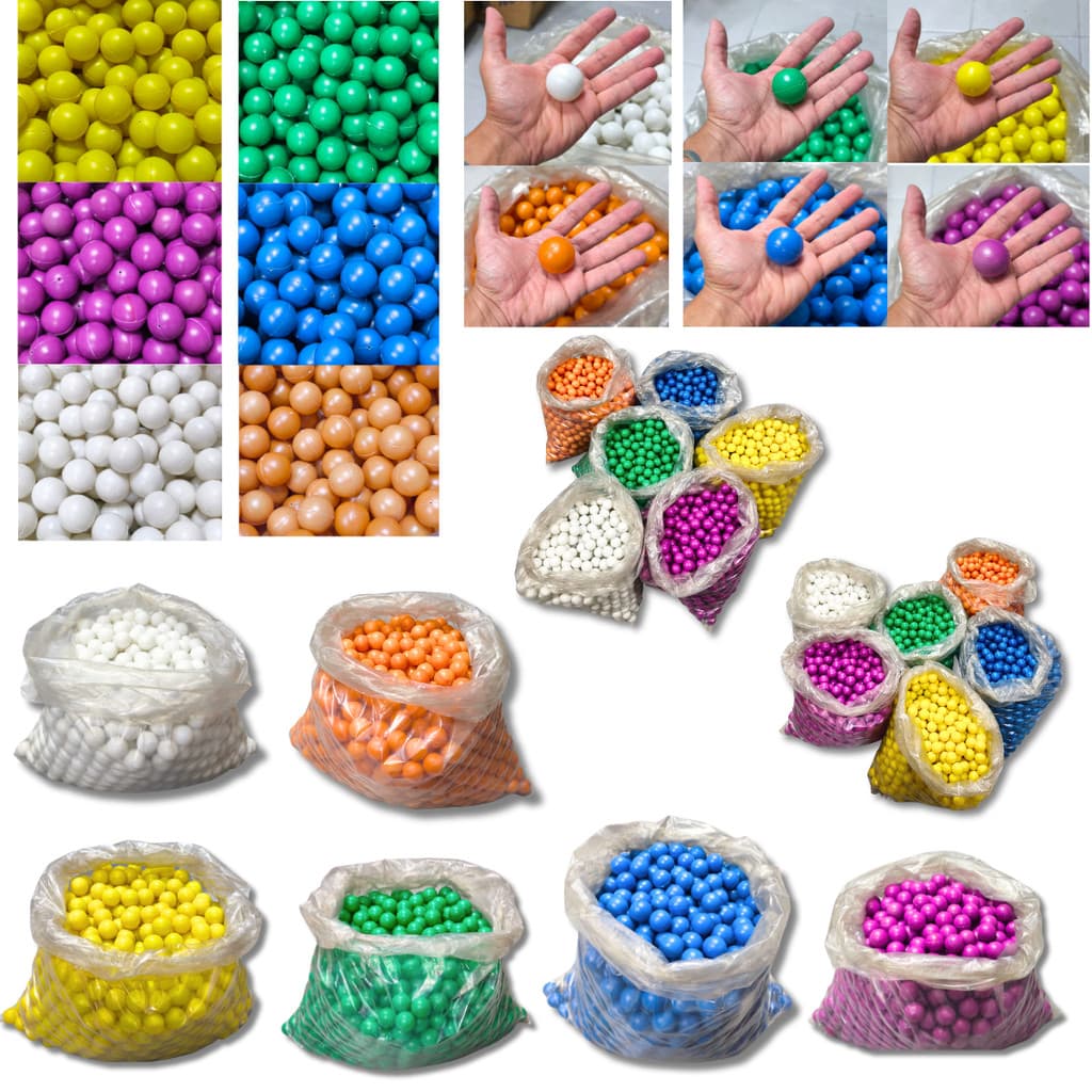 100 Bolas Bolinhas Pacote Artesanato Básica Estilo Ping Pong pet colorida escolar atacado maquete
