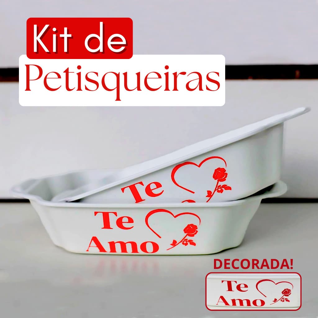Kit de 5 a 50 Petisqueiras Barca Decoradas 'te amo' tamanho P e G de Plástico Ideal Para  Petiscos, Doces Reutilizavel