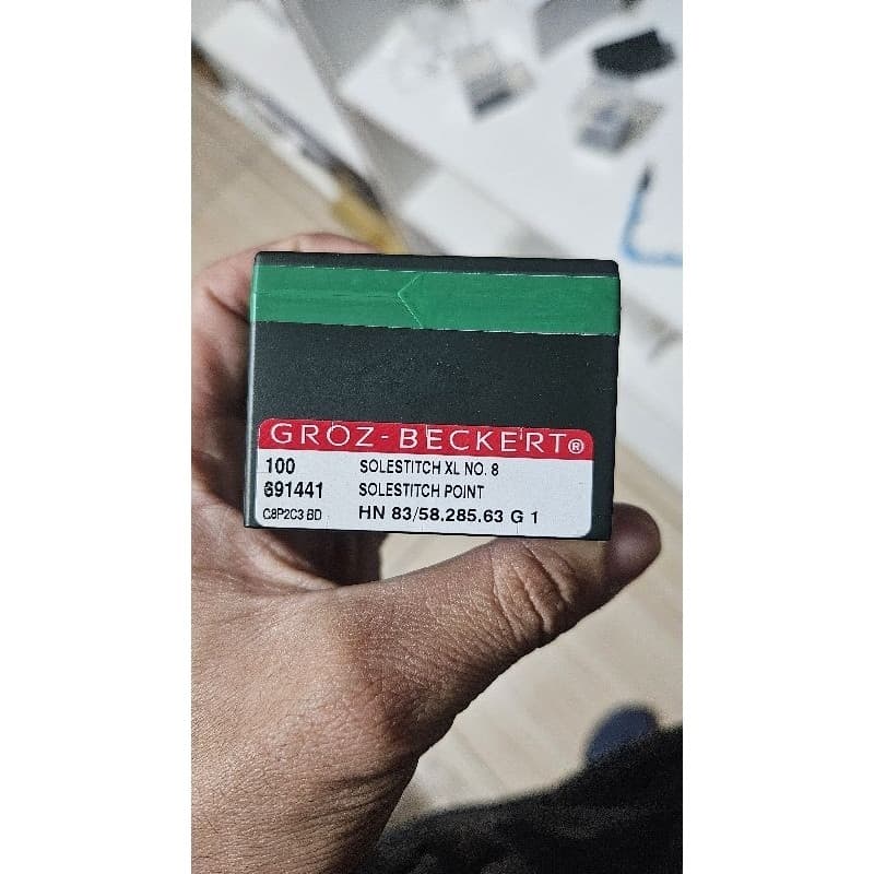 Agulha Groz-Beckert Para Máquina De Costura Blaqueadeira IVOMAQ 4058 N 8 285 Longa