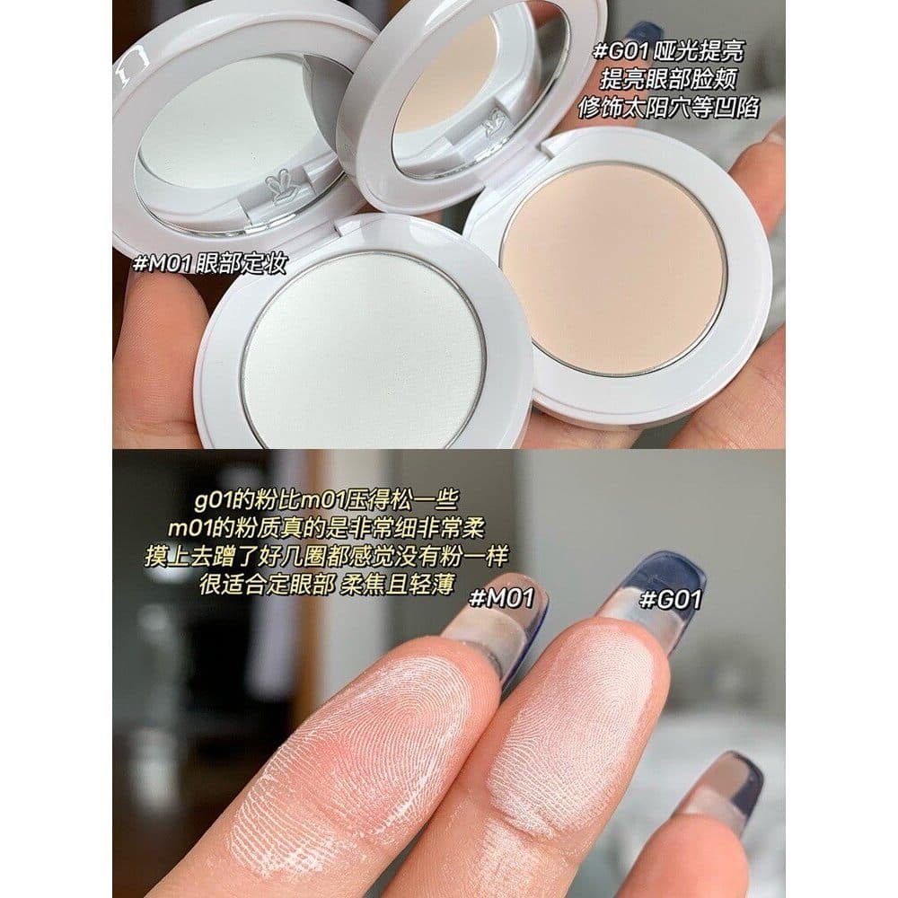HYNTOOR coelho preto creme de alto brilho G01 fosco pó prensado corretivo Facial escondendo rasgo calha monocromático il