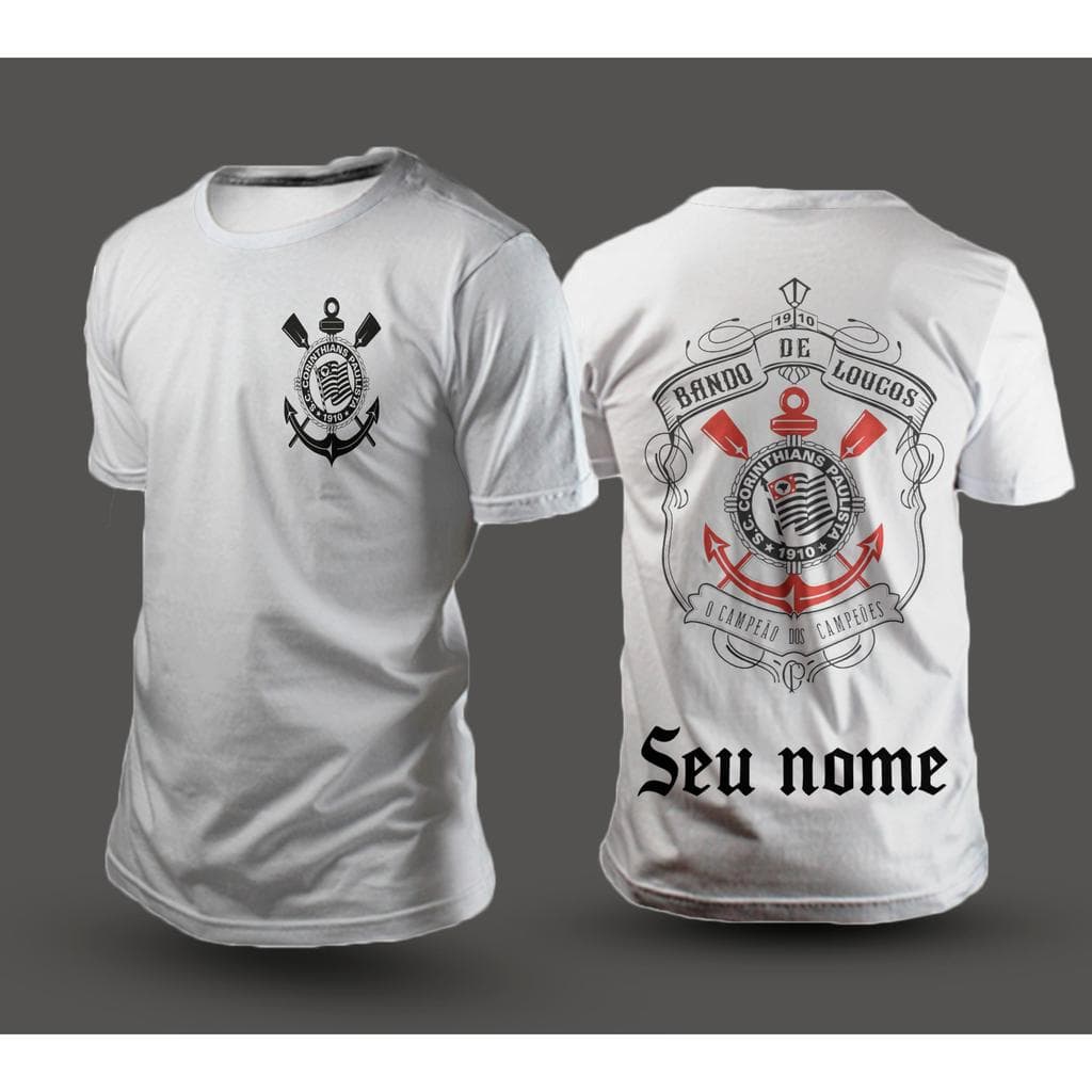 Camiseta premium personalizada com seu nome