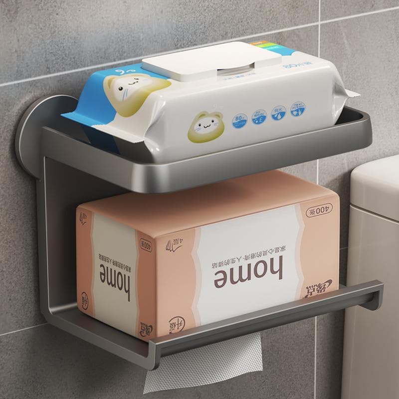Suporte de tecido higiênico suporte de papel perfurado parede rosto toalha Rack de armazenamento de tecido rolo suporte