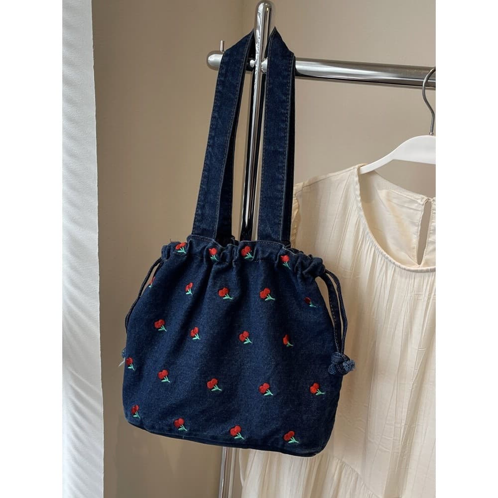 Denim Casual saco feminino 2024 novo estilo na moda outono inverno bolsa de ombro grande capacidade sacola classe Commut
