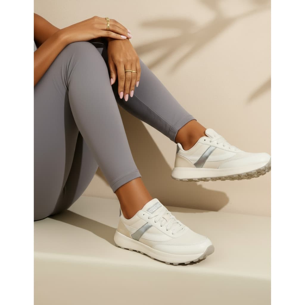 Tênis Feminino Casual Plataforma Confortável Leve Estiloso Dia a DiaOne Flip