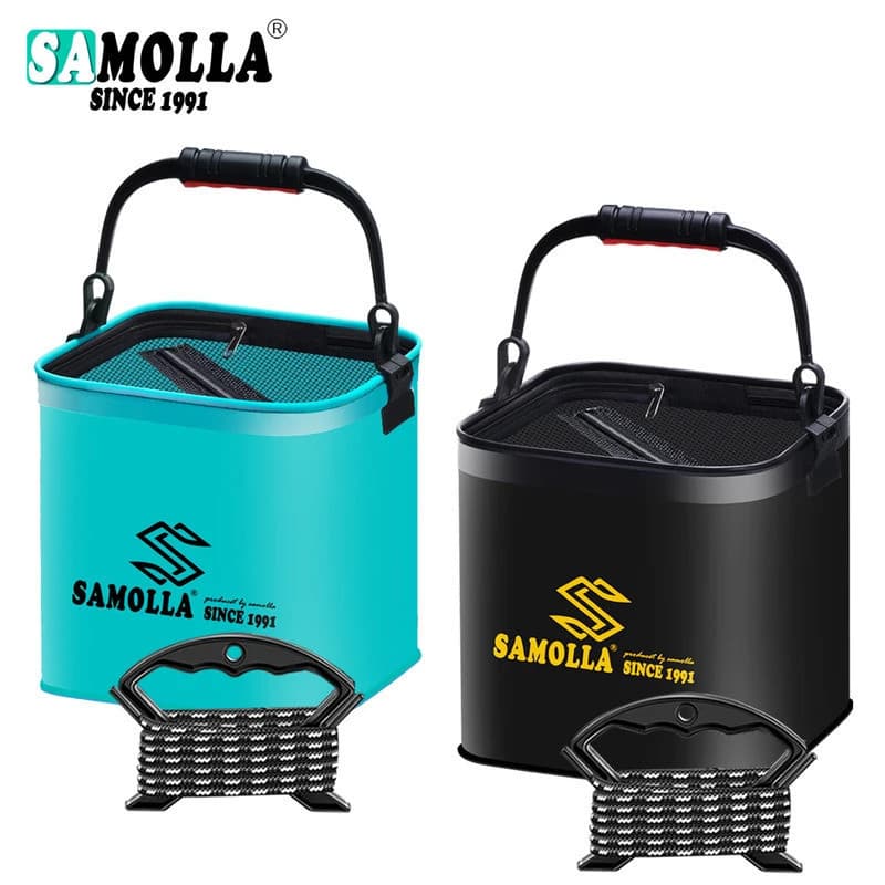 Balde de Pesca para Iscas Vivas, Portátil, Dobrável, para Acampamento ao Ar Livre, Bolsa de Pesca em EVA, Proteção para